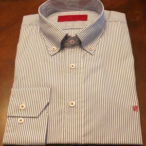 CAROLINA HERRERA BENGAL STRIPED POPLIN SHIRT